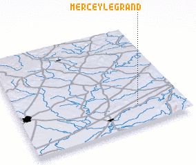 3d view of Mercey-le-Grand