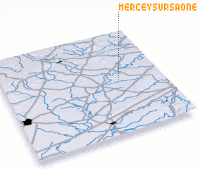 3d view of Mercey-sur-Saône