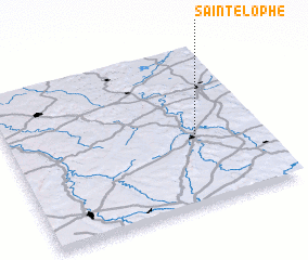 3d view of Saint-Élophe