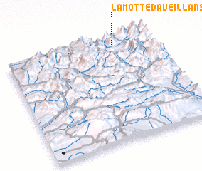 3d view of La Motte-dʼAveillans