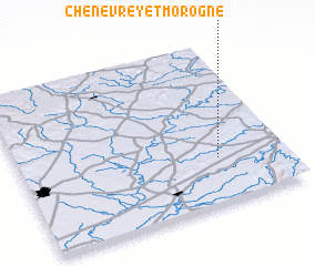 3d view of Chenevrey-et-Morogne