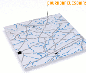 3d view of Bourbonne-les-Bains