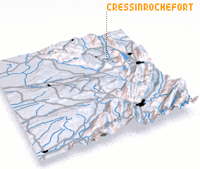 3d view of Cressin-Rochefort