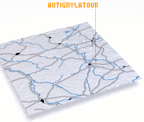 3d view of Autigny-la-Tour