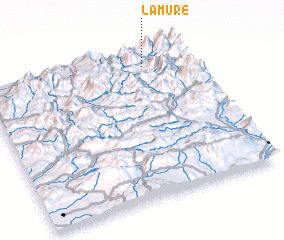 3d view of La Mure