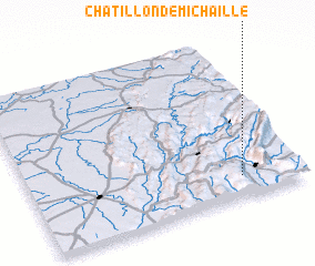 3d view of Châtillon-de-Michaille