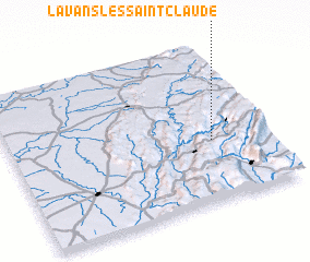 3d view of Lavans-lès-Saint-Claude