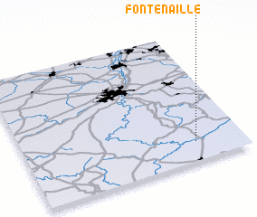 3d view of Fontenaille