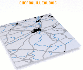 3d view of Chefna Ville au Bois