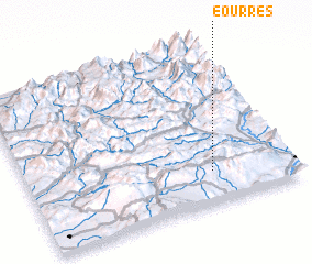 3d view of Éourres