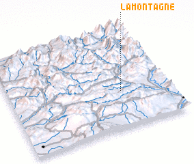 3d view of La Montagne