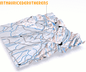 3d view of Saint-Maurice-de-Rotherens