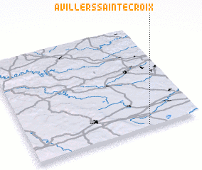 3d view of Avillers-Sainte-Croix