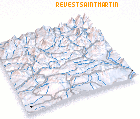 3d view of Revest-Saint-Martin