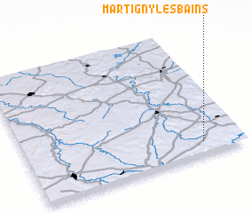 3d view of Martigny-les-Bains