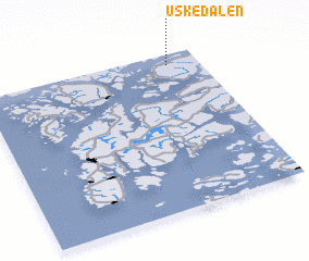 3d view of Uskedalen