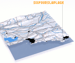 3d view of Six-Fours-la-Plage