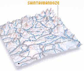 3d view of Saint-Auban-dʼOze