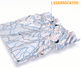 3d view of Le Grand Caton