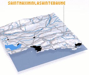 3d view of Saint-Maximin-la-Sainte-Baume