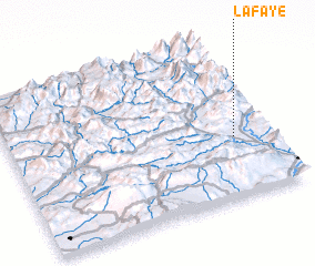 3d view of La Faye