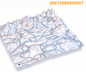 3d view of Quet-en-Beaumont