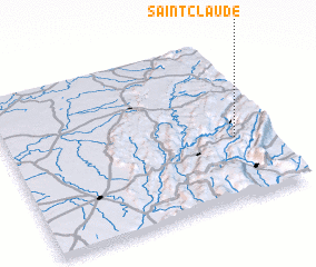 3d view of Saint-Claude