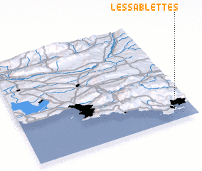 3d view of Les Sablettes