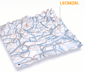 3d view of Le Chazal