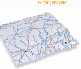 3d view of Chézery-Forens