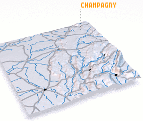 3d view of Champagny