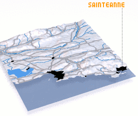 3d view of Sainte-Anne