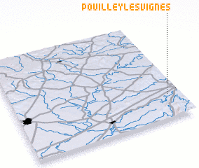 3d view of Pouilley-les-Vignes