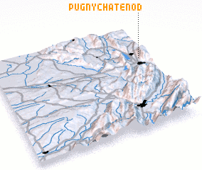 3d view of Pugny-Chatenod