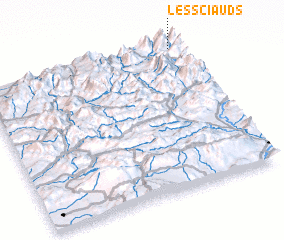 3d view of Les Sciauds