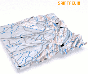 3d view of Saint-Félix