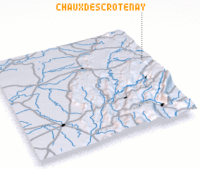 3d view of Chaux-des-Crotenay