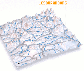 3d view of Les Durandons