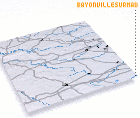 3d view of Bayonville-sur-Mad