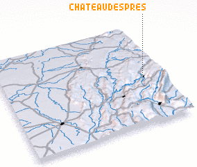 3d view of Château-des-Prés