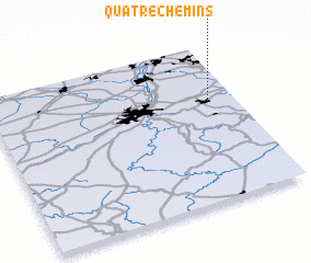 3d view of Quatre Chemins