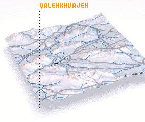 3d view of Qal‘eh Khvājeh