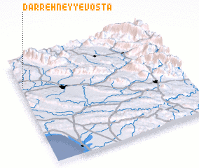 3d view of Darreh Ney-ye Vostá