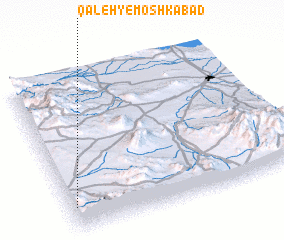 3d view of Qal‘eh ye Moshkābād