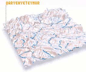 3d view of Qaryeh-ye Teymūr