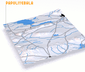 3d view of Pāpolī-ye Bālā