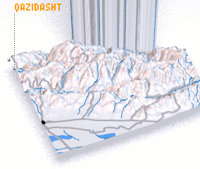 3d view of Qāẕī Dasht