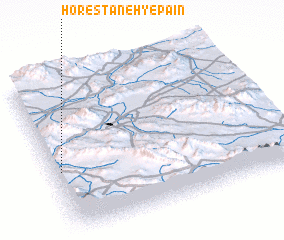 3d view of Horestāneh-ye Pāʼīn