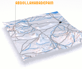 3d view of ‘Abdollāhābād-e Pāʼīn