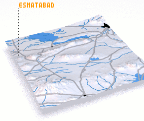 3d view of ‘Eşmatābād